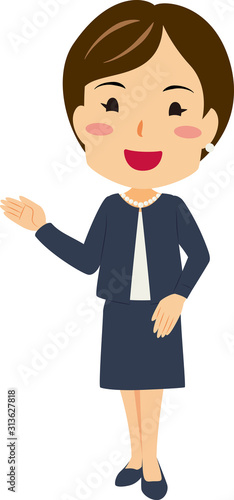 入学式 卒業式 保護者02 女性