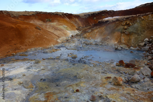 Seltun geothermal hot spring area