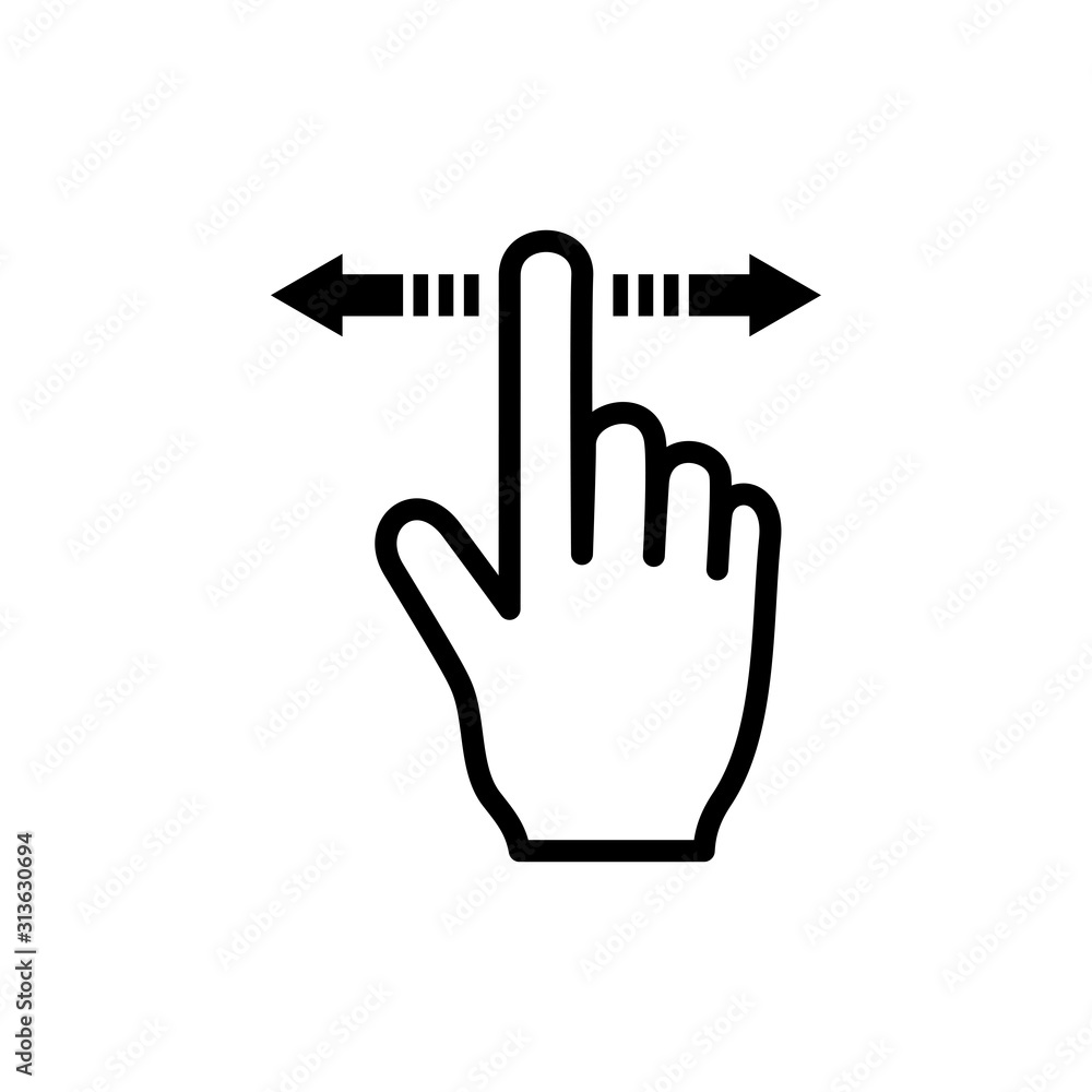 Clicking Hand icon vector simple design Clicking Hand icon vector simple design