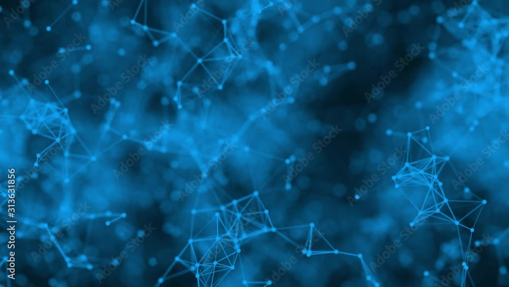 4K 3D rendering abstract futuristic with connection glowing lines and particle on dark blue background science. Technology concept. Plexus structure. Popular video footage motion graphics high quality 4K 3D rendering abstract futuristic with connection glowing lines and particle on dark blue background science. Technology concept. Plexus structure. Popular video footage motion graphics high quality