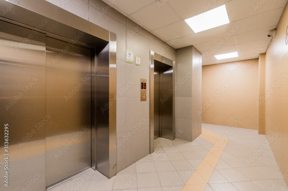 Russia, Moscow- September 05, 2019: interior room public place, staircase Russia, Moscow- September 05, 2019: interior room public place, staircase
