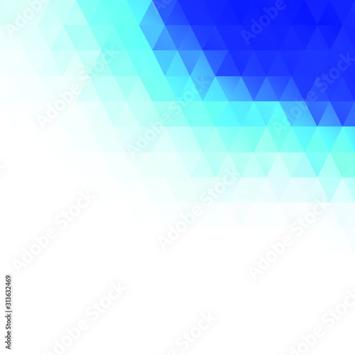 Blue Polygonal Mosaic Background, Creative Design Templates