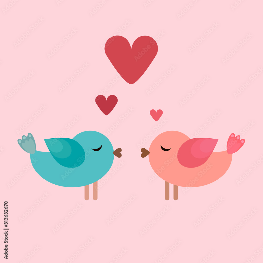 Birds in love Birds in love
