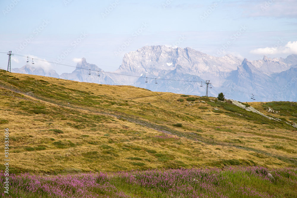 Fototapeta premium Mountain and landscape in Switzerland