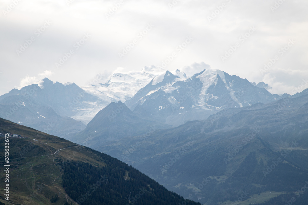 Mountain and landscape in Switzerland