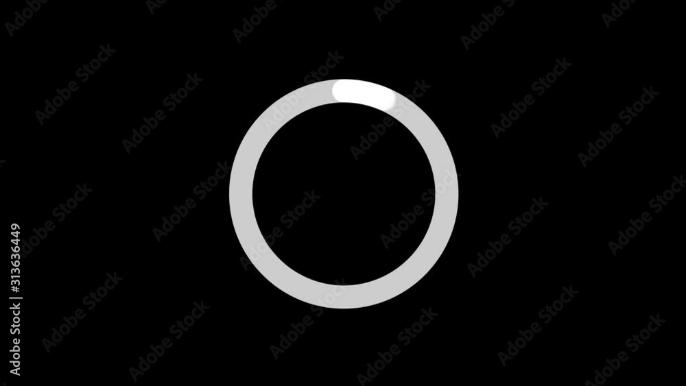 Loading Circle on white screen, Dots fading loading animation. 4K Video loading Loading Circle on white screen, Dots fading loading animation. 4K Video loading