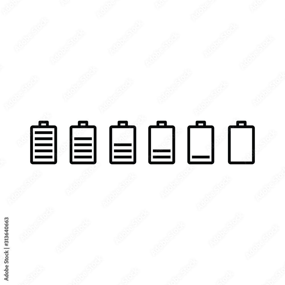 Battery indicator icon , icon set Battery indicator icon , icon set