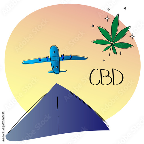 CBD Cannabinoids for flight phobia or pain relief during travel