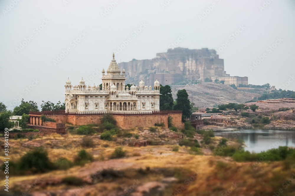 Jaswant Thada is a cenotaph located in Jodhpur, in the Indian state of Rajasthan. Jaisalmer Fort is Tilt shift lens - situated in the city of Jaisalmer, in the Indian state of Rajasthan.