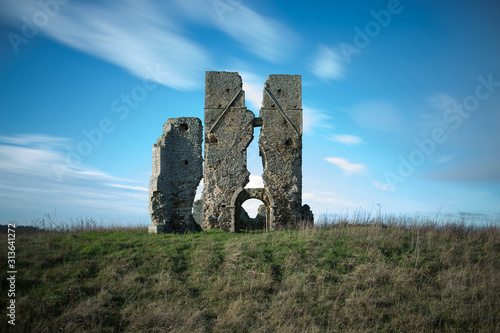 Ruins on a hill photo