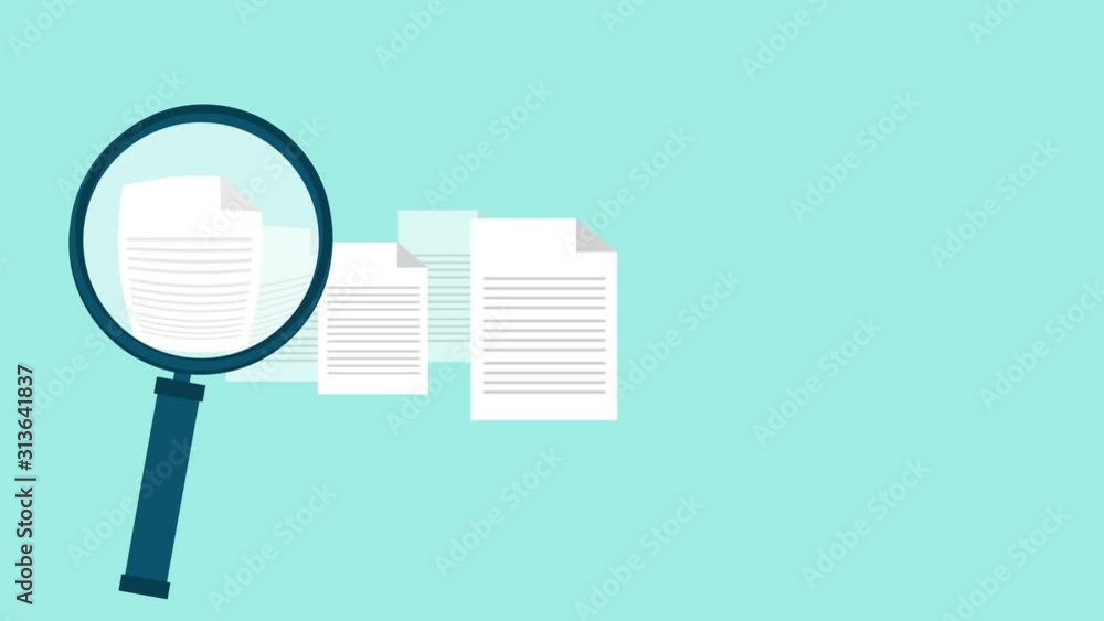 Recruitment motion concept. Employer of choice, magnifier looking through candidates resume in search, employees group management business recruitment concept Recruitment motion concept. Employer of choice, magnifier looking through candidates resume in search, employees group management business recruitment concept
