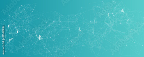 Green social network vector background.