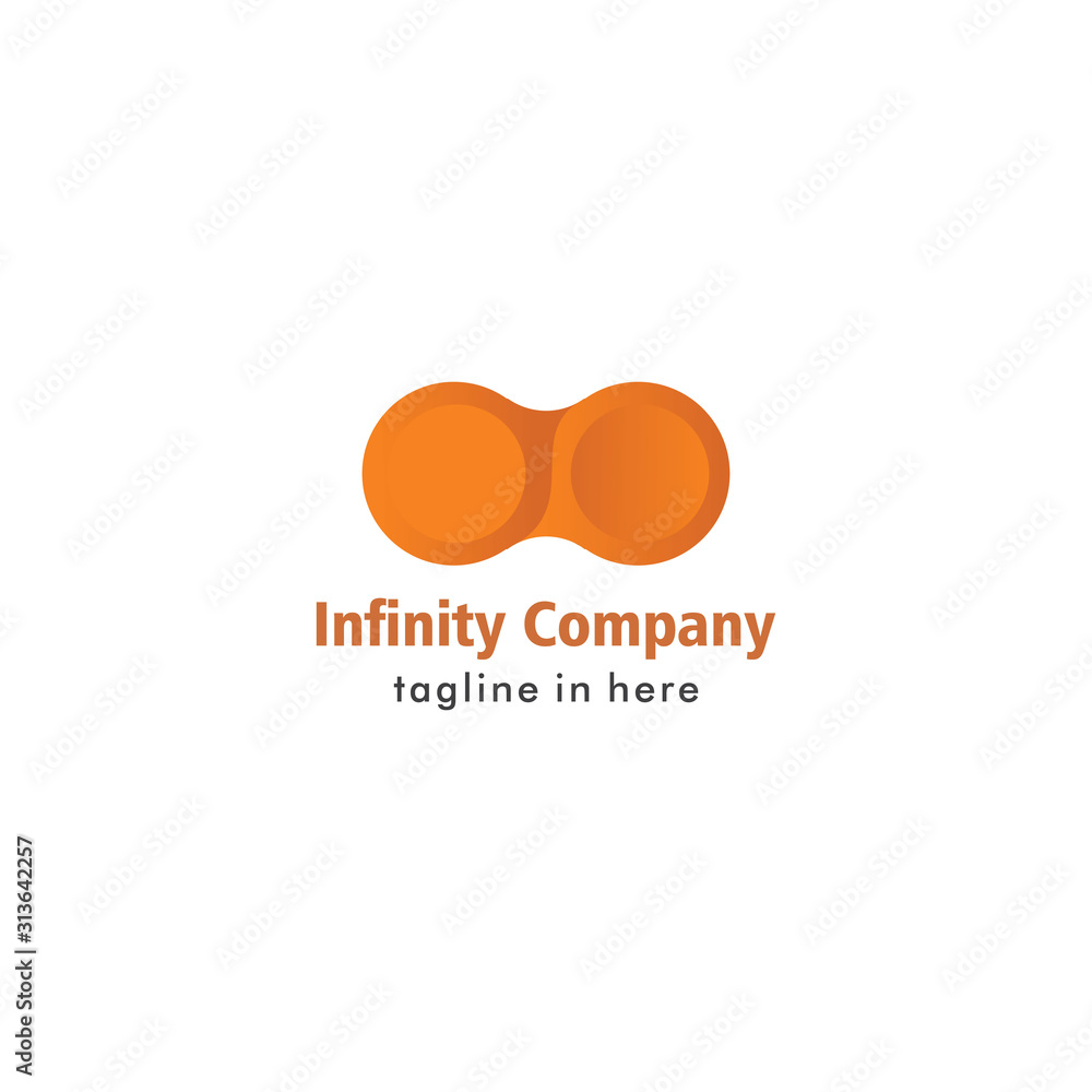 Stock Vector Infinity Logo for Company Stock Vector Infinity Logo for Company