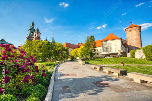 Zamek Królewski na Wawelu podczas Dnia, Kraków