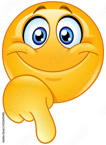 emoticon pointing down