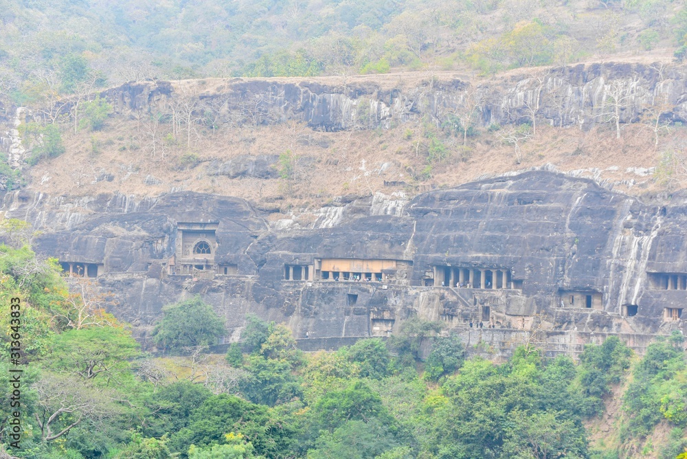 Ajanta Caves in Aurangabad, Maharashtra, India