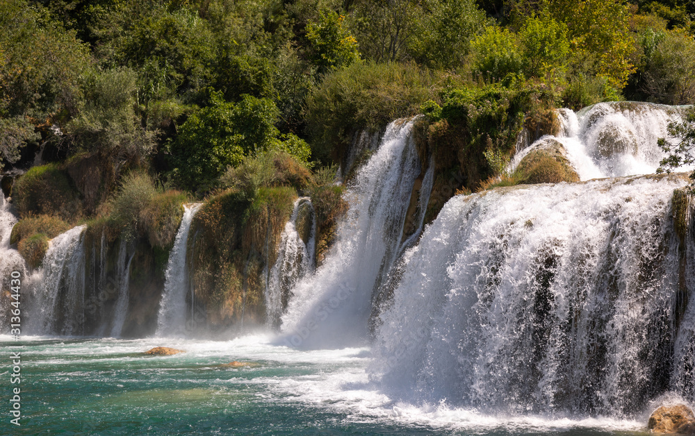 Waterfalls. Croatia. Cascade. National. Park. Water. River. Krka