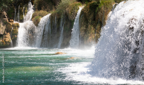 Waterfalls. Croatia. Cascade. National. Park. Water. River Krka