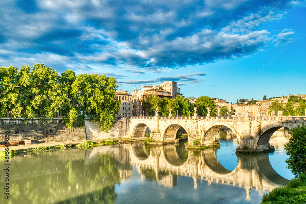 Bridge on Tiber River, Rome