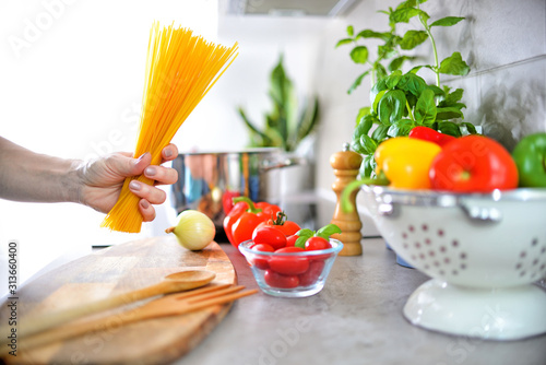 Preparing food. photo