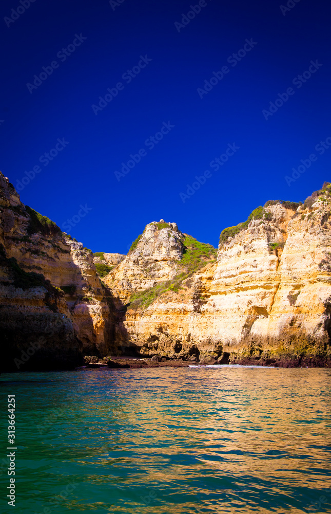 rock formation in Lagos Portugal