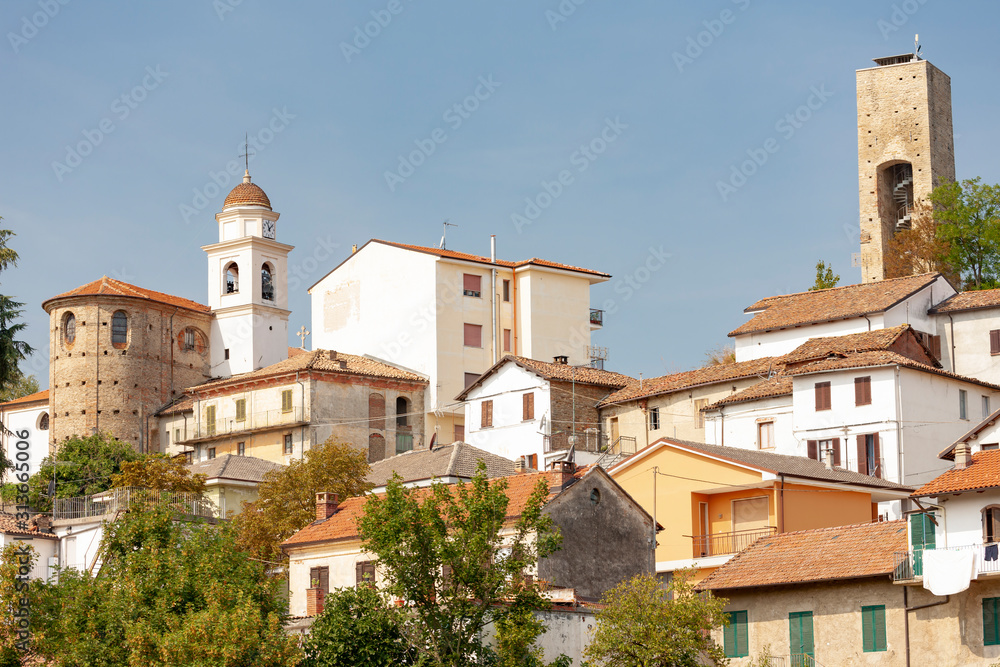 historical town of Cremolino, Piemonte, Italy