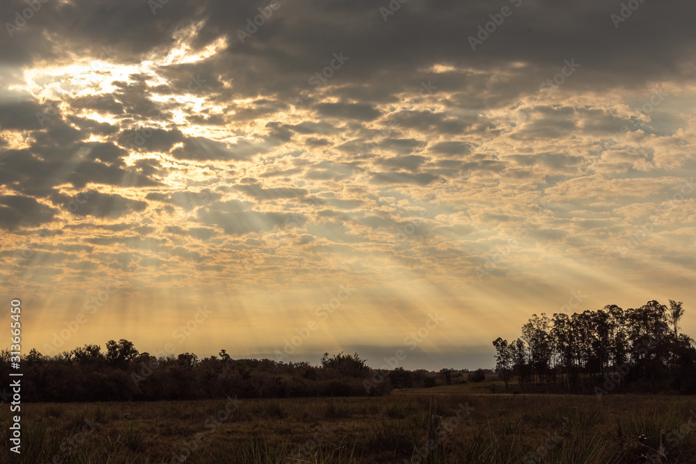 The intense colors of the skies and clouds of latin america