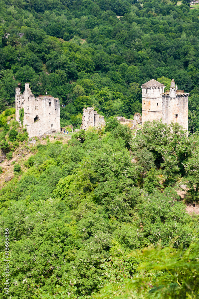 Les Tours de Merle, Medieval Fortress, Correze, France Les Tours de Merle, Medieval Fortress, Correze, France