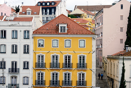 houses in old town of, lissabon, portugal, vacation, city