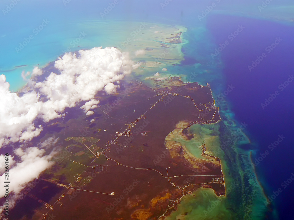 The Bahamas from the air