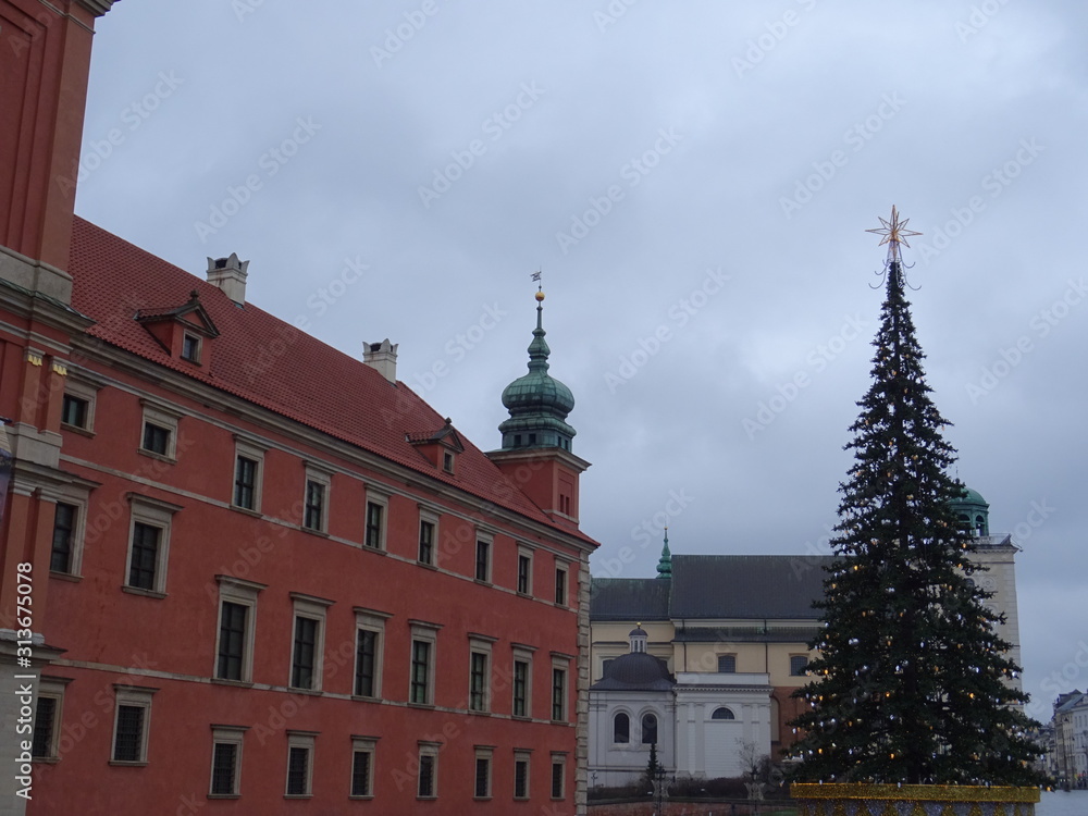 Fototapeta premium Warsaw in December 2019