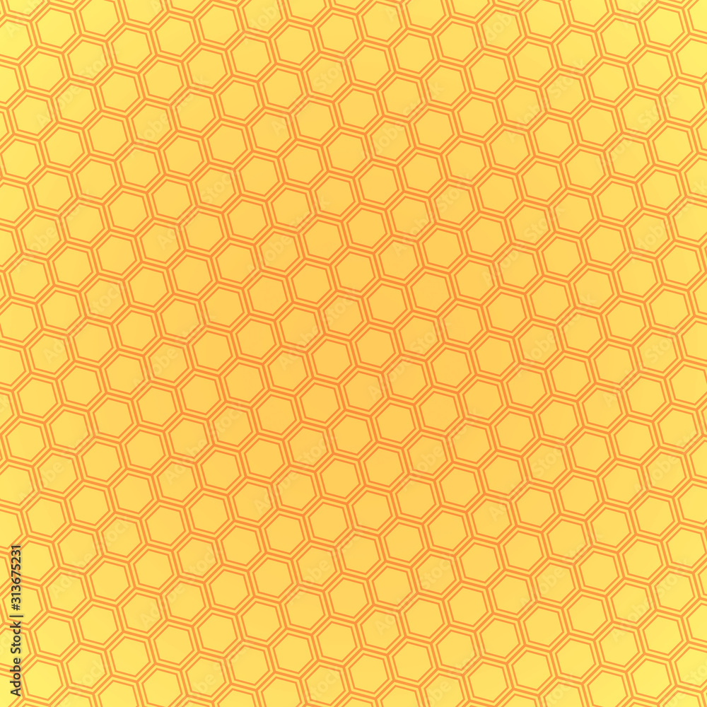Abstract illustration with hexagonal shapes. Honeycombs. Abstract illustration with hexagonal shapes. Honeycombs.