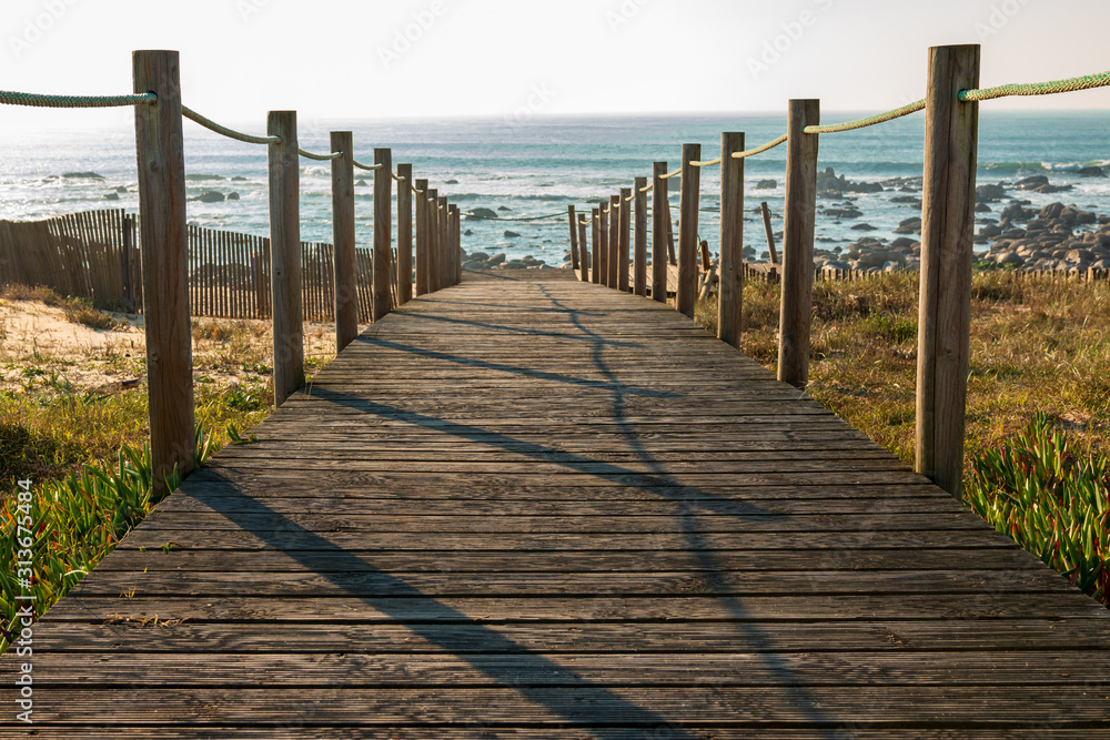 wooden fence and walkway to the beach wooden fence and walkway to the beach