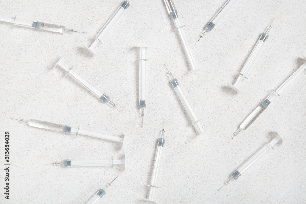 syringe set, vaccination concept, immune system, adaptive immunity syringe set, vaccination concept, immune system, adaptive immunity