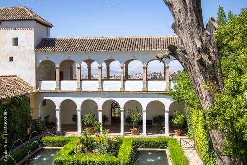 Patio de la Acequia La Alhambra, Granada, Spain