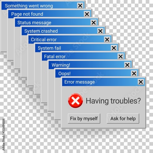 Having troubles with critical error system messages