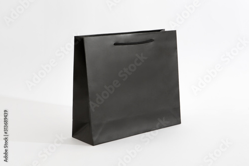 matte black paper bag big