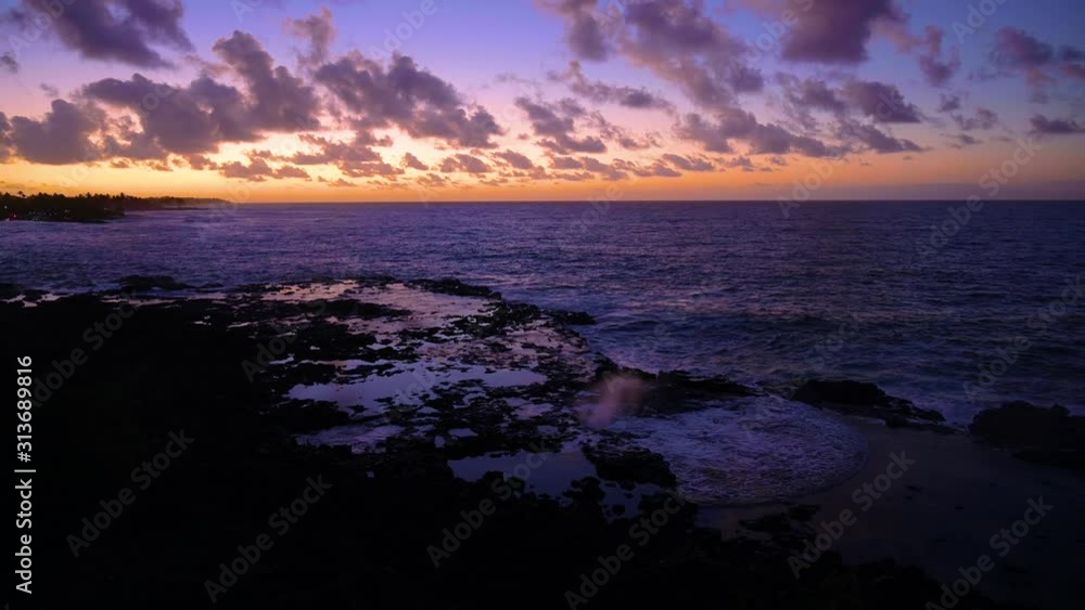 Sunrise over the coast of Kauai, Hawaii. Sunrise over the coast of Kauai, Hawaii.