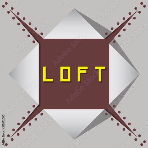 loft design style vector conceptual icon