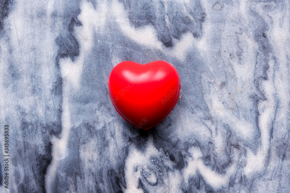 red heart on a marble background valentine 