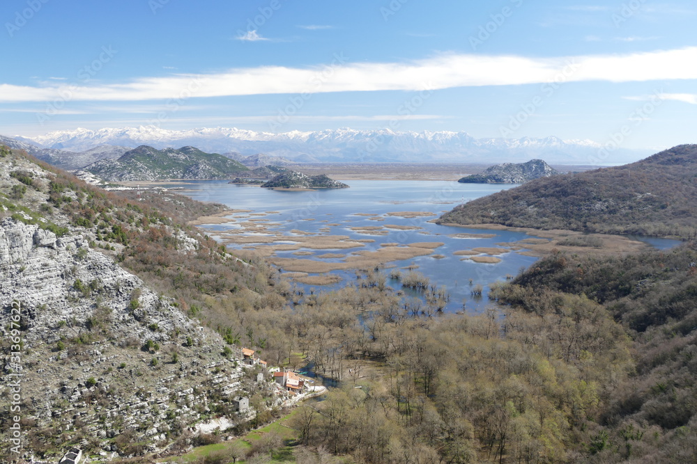 Blick auf den Skutarisee, Montenegro