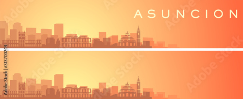 Asuncion Beautiful Skyline Scenery Banner