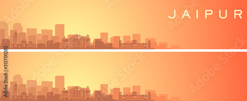 Jaipur Beautiful Skyline Scenery Banner