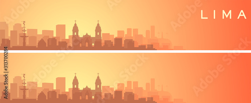 Lima Beautiful Skyline Scenery Banner
