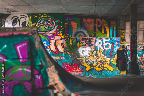 Skatepark w Warszawie Warsaw graffiti
