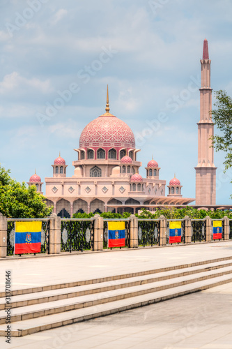 Photography Putra Mosque, in Putrajaya federal territory, Kuala Lumpur, Malaysia