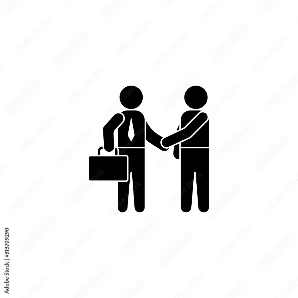 Businessmen training portfolio icon. Simple business indoctrination icons for ui and ux, website or mobile application
