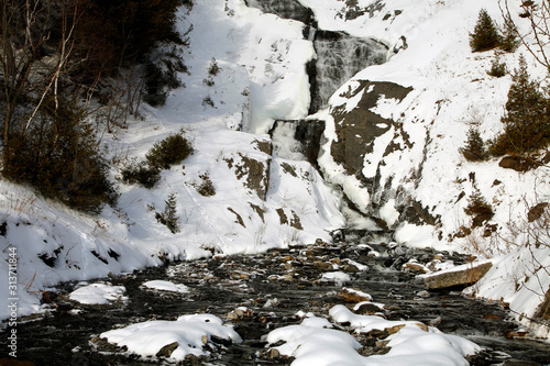 rivière en hiver