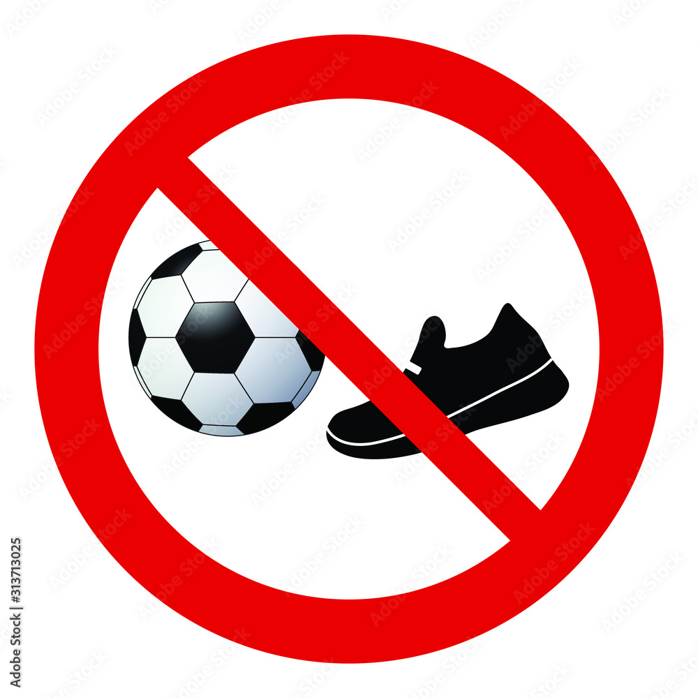 no play soccer icon. Prohibited soccer icon. no play soccer icon. Prohibited soccer icon.