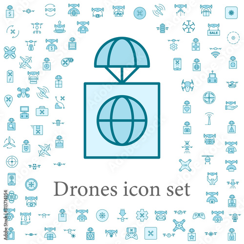 global premise icon. drones icons universal set for web and mobile